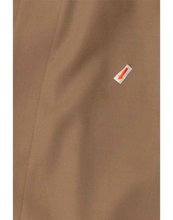 Falda cruzada a media pierna para mujer Escada EU 38 Medium W28 Marrón Lana nueva