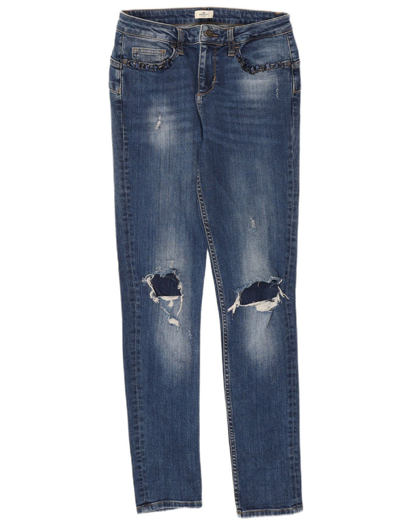 Liu Jo Mujer Rebelqueen Vaqueros Pitillo Desgastados W30 L30 Azul