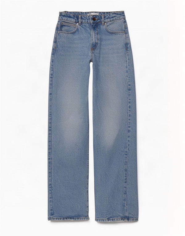Zara Vaqueros Sueltos Mujer EU 36 XS W26 L30 Azul