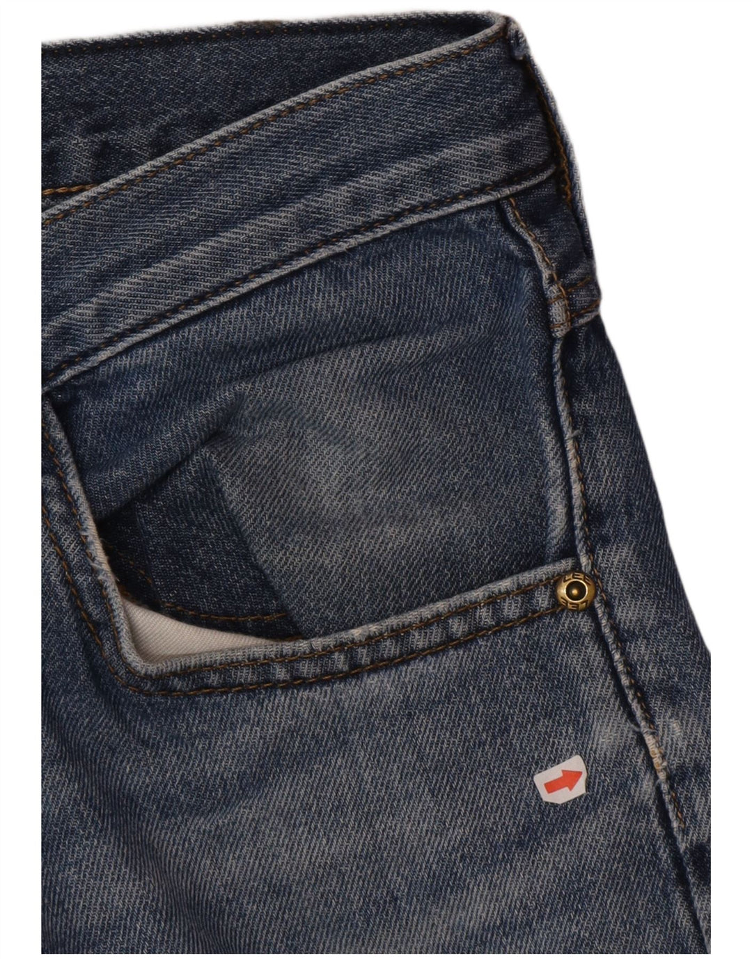 Lee Pantalones Cortos De Mezclilla Con 5 Bolsillos Para Hombre W31 Algodón Azul Medio