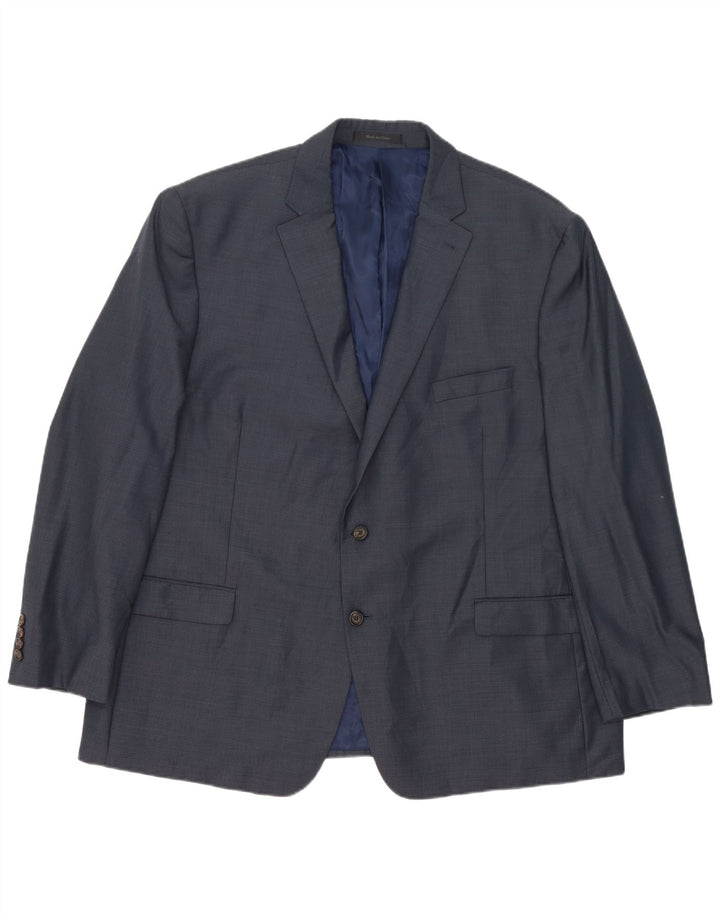 Ralph Lauren Chaqueta Blazer de 2 Botones para Hombre IT 52 XL Lana Azul Marino