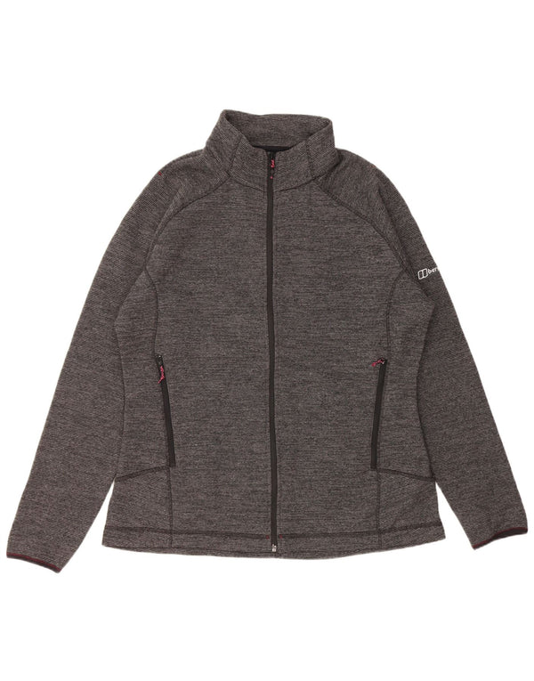 Berghaus Chaqueta de chándal para mujer UK 20 2XL Poliéster a rayas grises