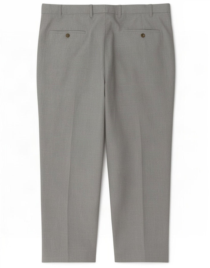 Marks & Spencer Pantalones casuales regulares para hombre W40 L29 Poliéster gris