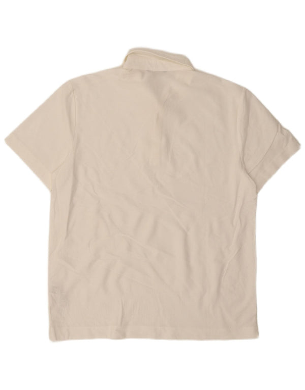 Polo Massimo Dutti Hombre Large Blanco Algodón