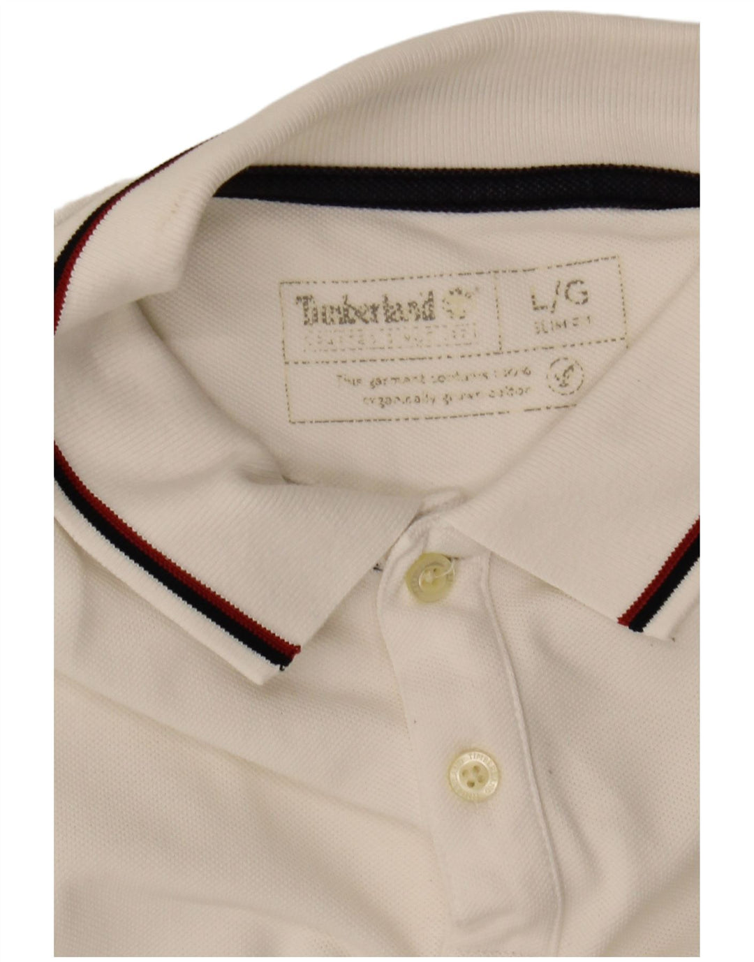 TIMBERLAND Polo Slim Fit para Hombre Blanco Grande