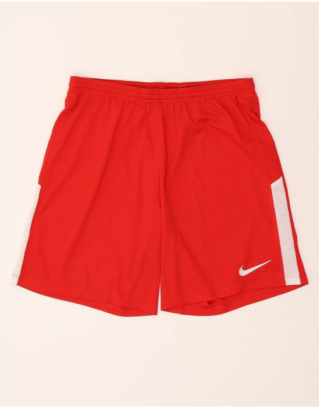 NIKE Pantalones cortos deportivos Dri Fit Slim Fit para hombre, talla grande, color rojo