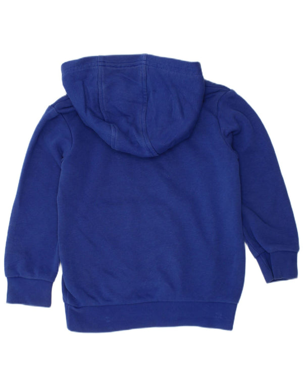 Adidas - Sudadera con capucha para niños, diseño gráfico, 3-4 años, algodón azul