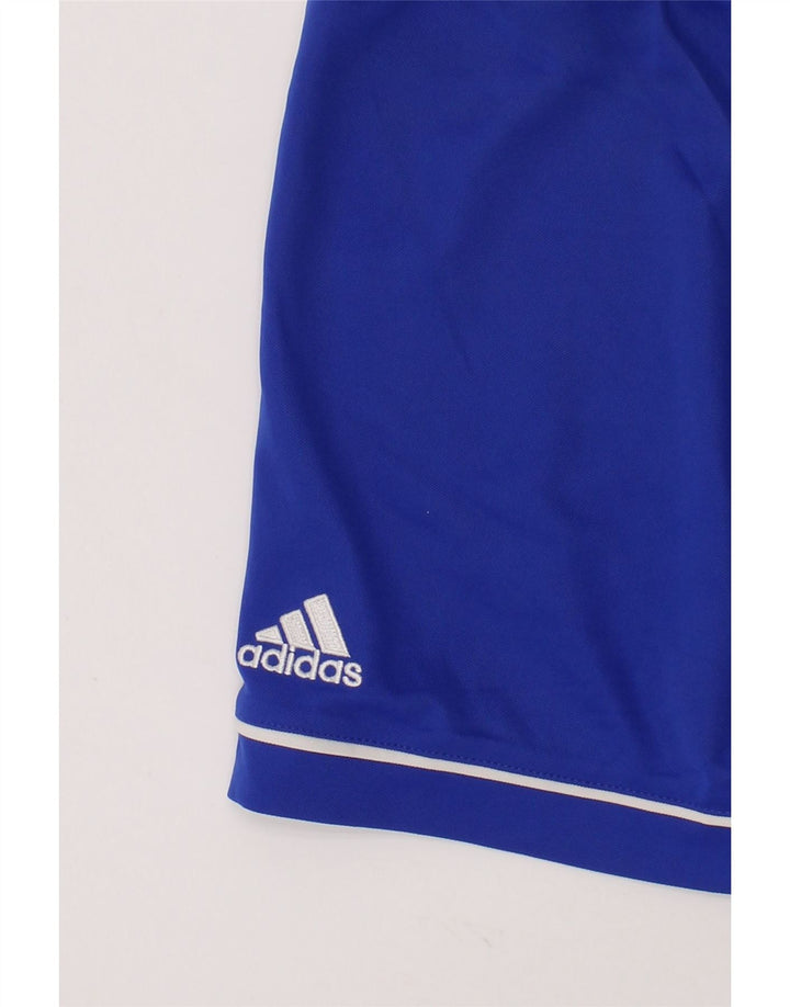 ADIDAS Boys Climalite Sport Shorts 7-8 Years Blue Polyester Vintage Adidas and Second-Hand Adidas from Messina Hembry 