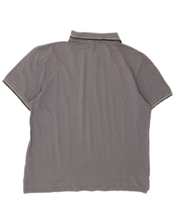 Polo Trussardi Hombre XL Algodón Rayas Gris
