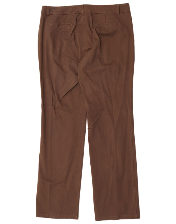 Dockers Pantalones casuales rectos de ajuste ideal para mujer US 16 2XL W36 L34 Marrón