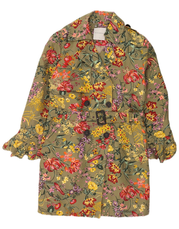 Gabardina para mujer Rino & Pelle EU 40 Algodón floral caqui medio