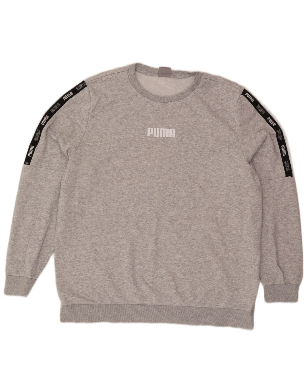 Puma Hombre Sudadera Gráfica Jumper XL Gris Colorblock Algodón