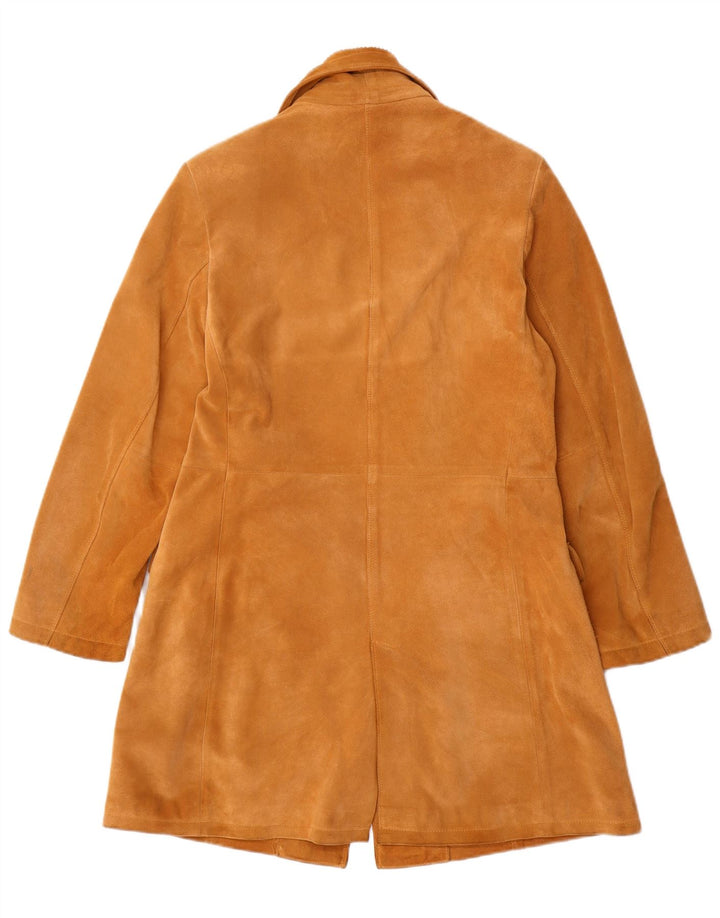 Abrigo vintage de ante para mujer IT 42 Cuero beige medio