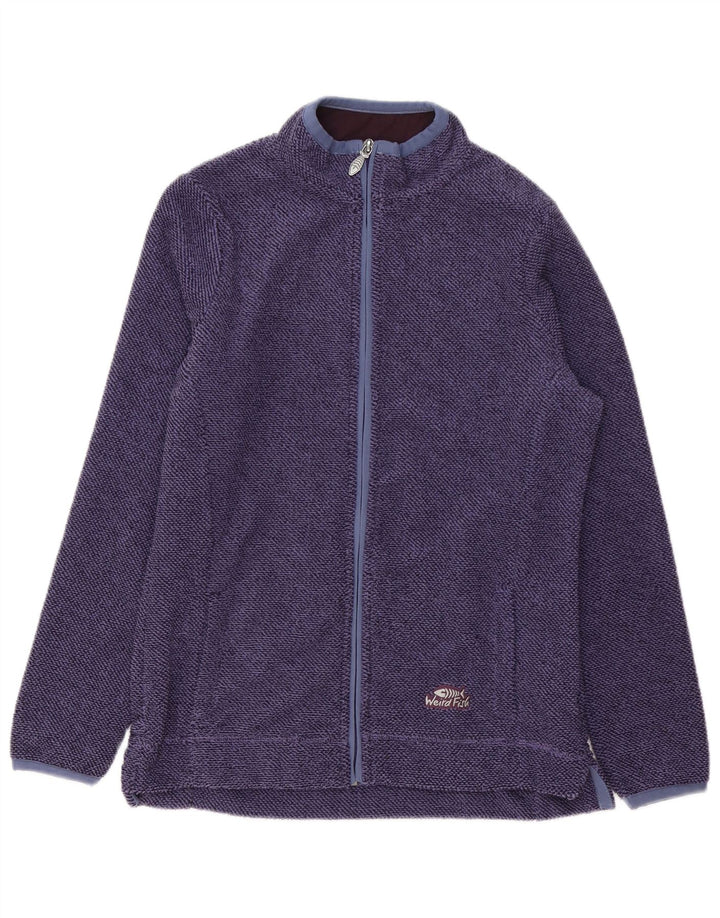 WEIRD FISH Chaqueta de chándal de gran tamaño para mujer UK 10 Small Purple