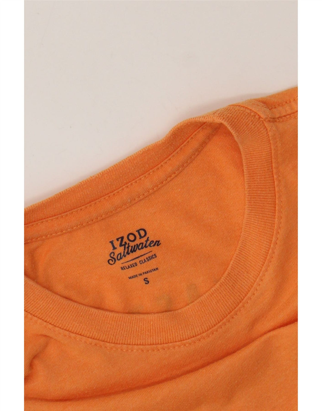 IZOD Camiseta gráfica de agua salada para hombre, talla pequeña, naranja