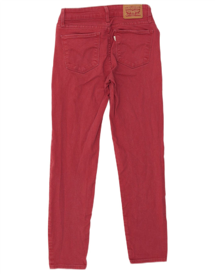 Levi's Mujer 712 Slim Jeans W25 L26 Algodón Rojo