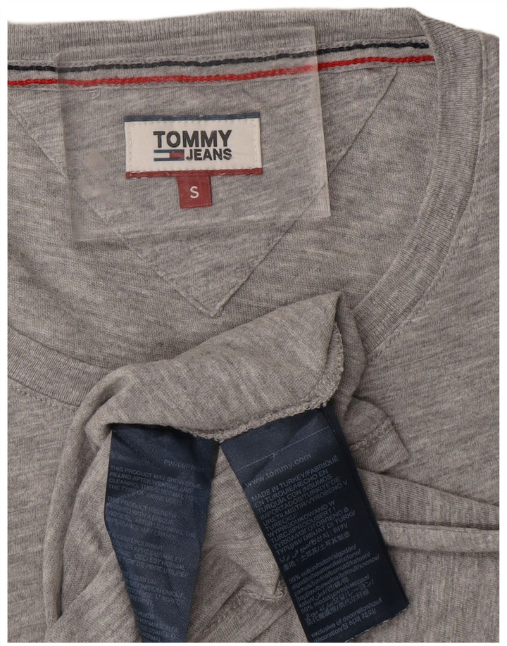 TOMMY HILFIGER Camiseta gráfica extragrande para mujer UK 10 Small Grey