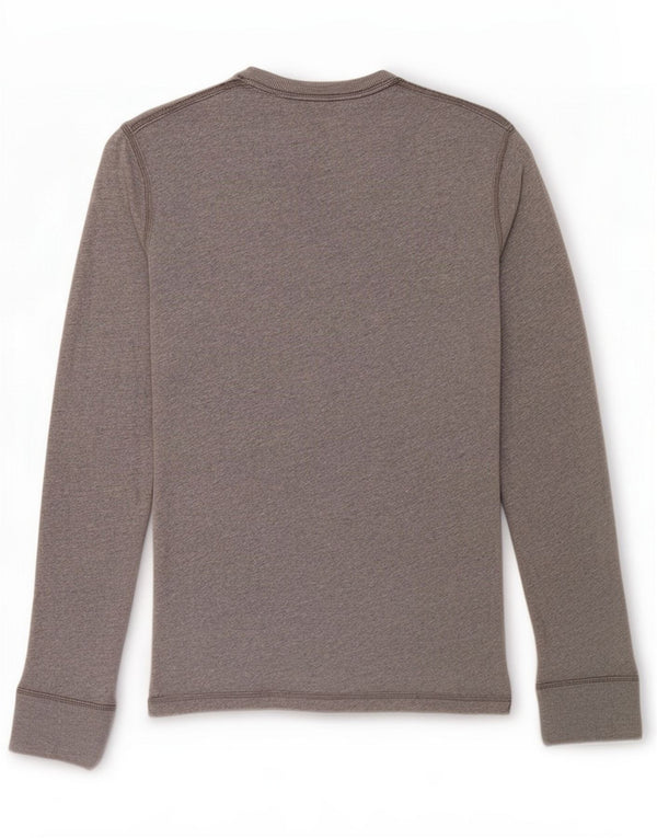 Hollister Hombre Graphic Top Manga Larga XL Algodón Gris