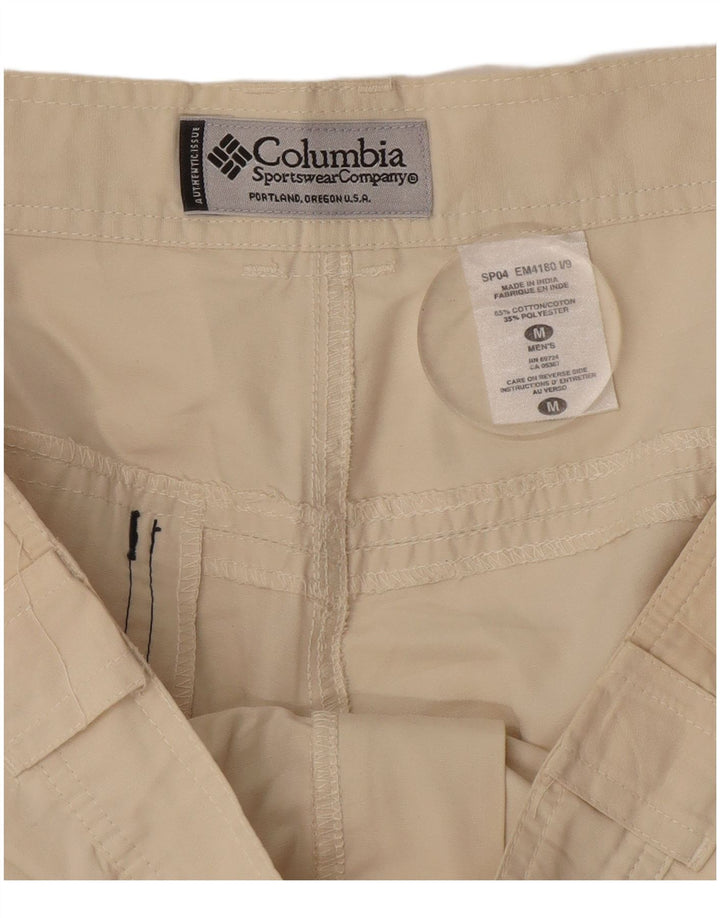 Pantalones cortos cargo Columbia para hombre medianos W32 algodón beige
