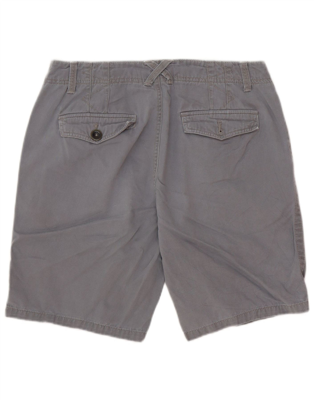 Eddie Bauer Pantalones cortos chinos para mujer US 8 Mediano W30 Algodón gris