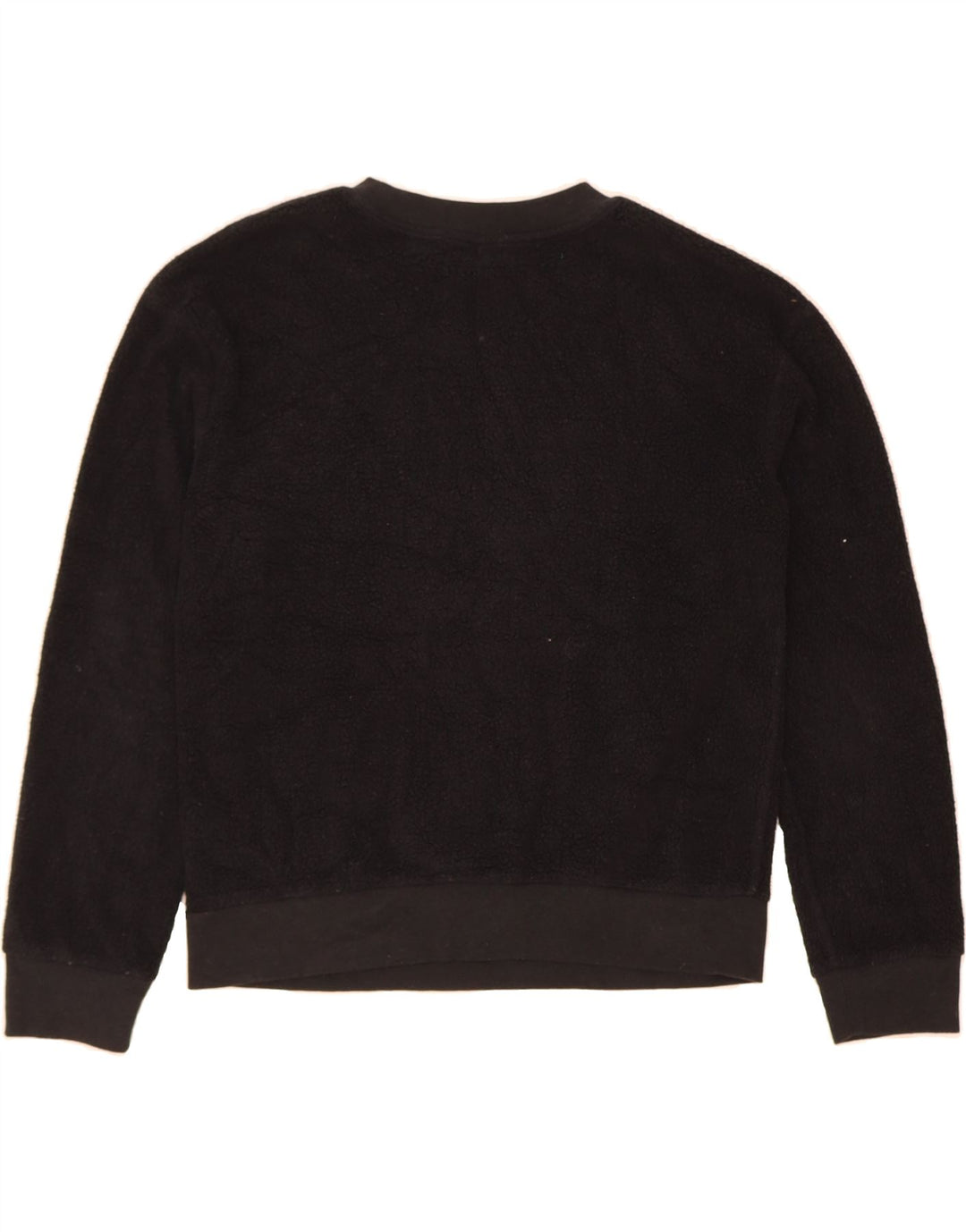 TOPSHOP Womens Graphic Oversized Fleece Jumper UK 8 Small  Black Polyester Vintage Topshop and Second-Hand Topshop from Messina Hembry 