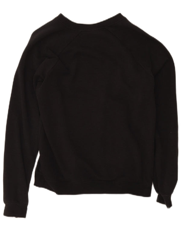 Nike Sudadera de gran tamaño con gráfico para mujer UK 6 XS Algodón negro