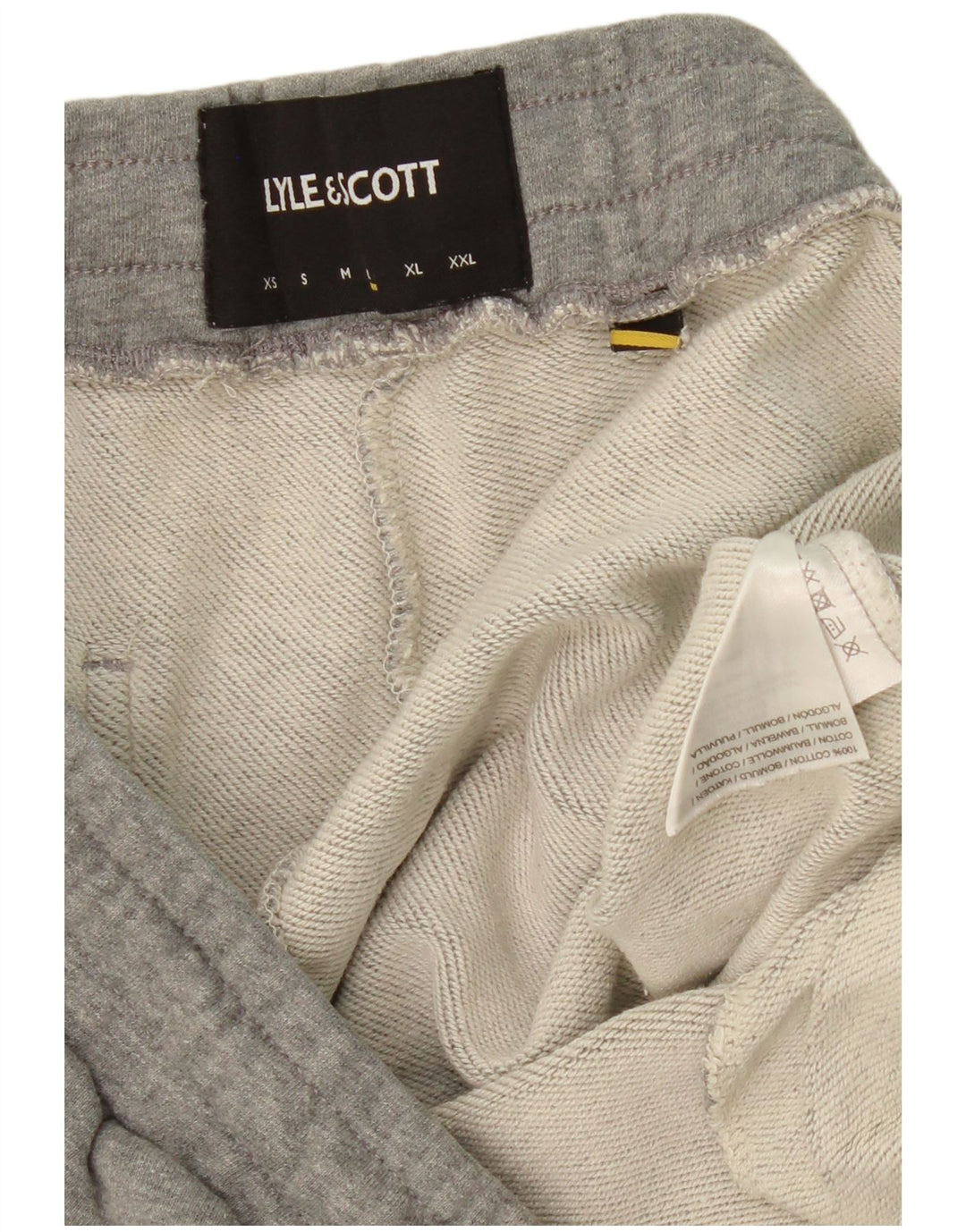 LYLE & SCOTT Pantalones de chándal para hombre Joggers Large Grey Cotton