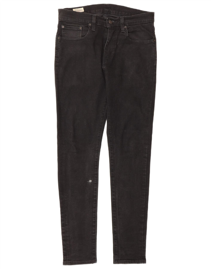 LEVI'S Vaqueros pitillo ajustados para hombre W32 L32 Algodón negro