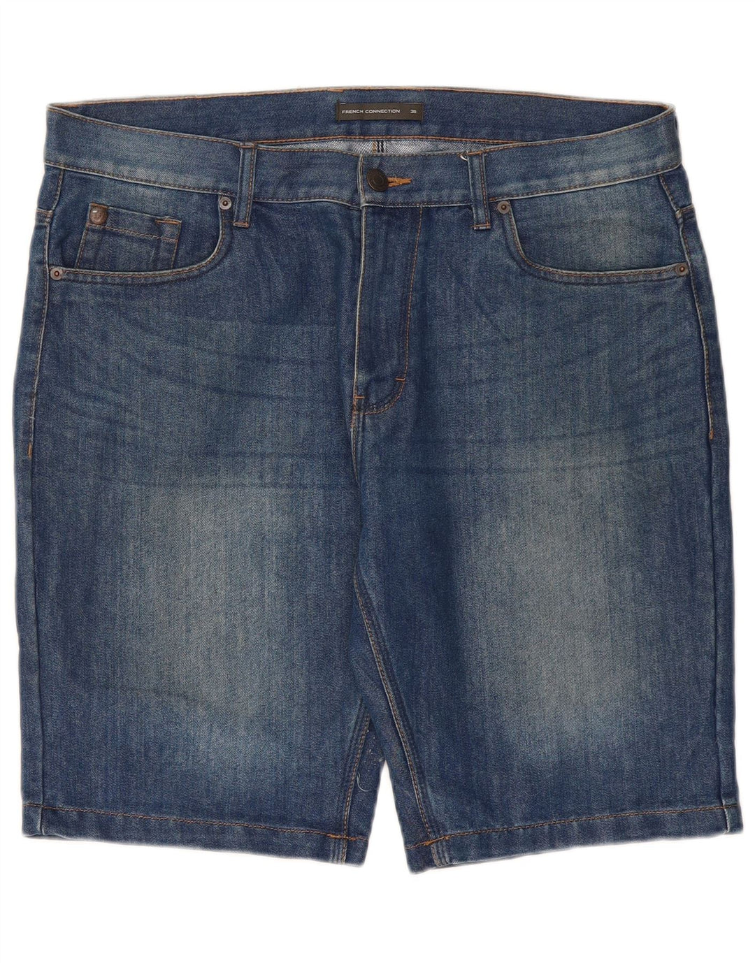 FRENCH CONNECTION Mens Denim Shorts W36 Large  Blue Cotton