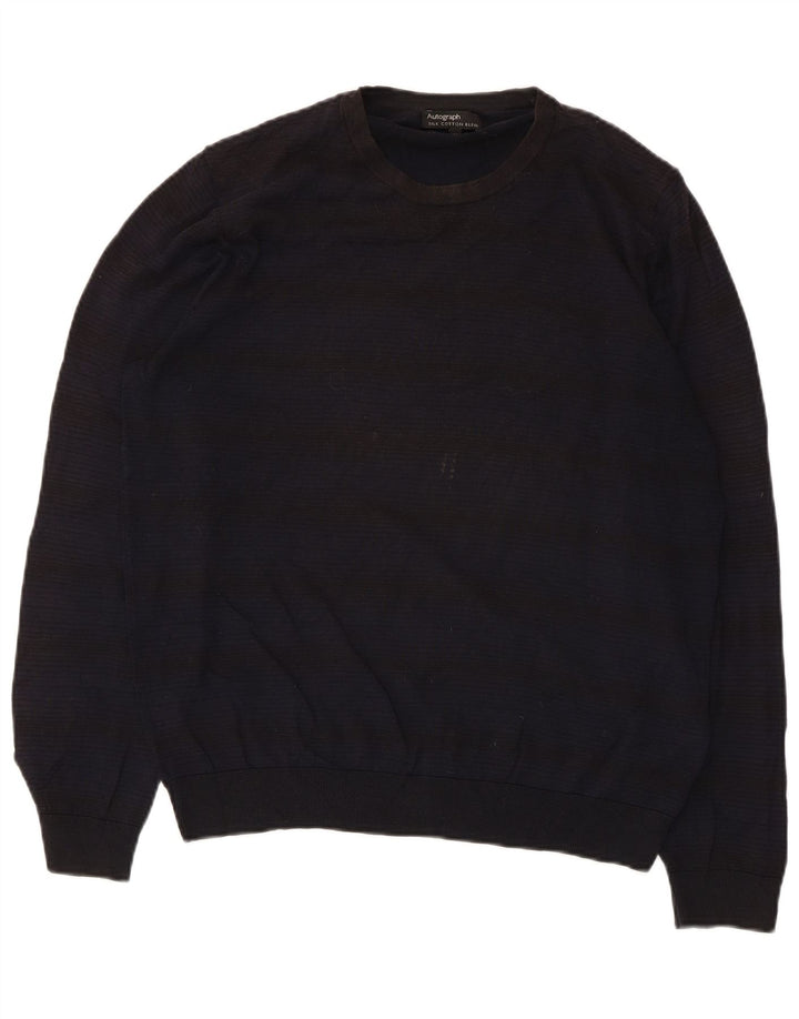 Marks & Spencer Jersey Autograph con Cuello Redondo para Hombre Azul Marino Mediano