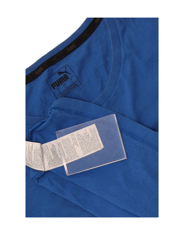 Camiseta Puma Hombre Top XL Algodón Azul