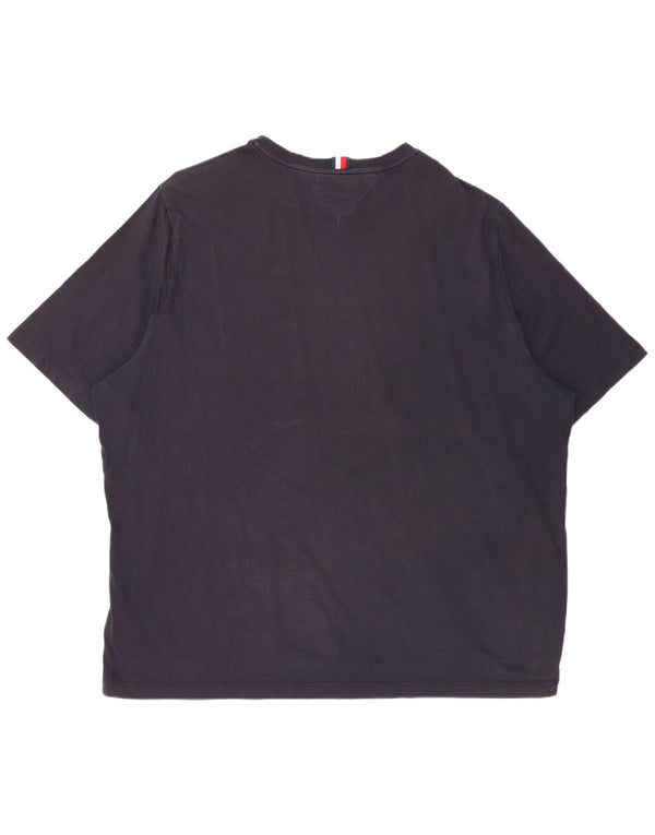 Tommy Hilfiger Camiseta gráfica alta para hombre Top 4XL Algodón azul marino