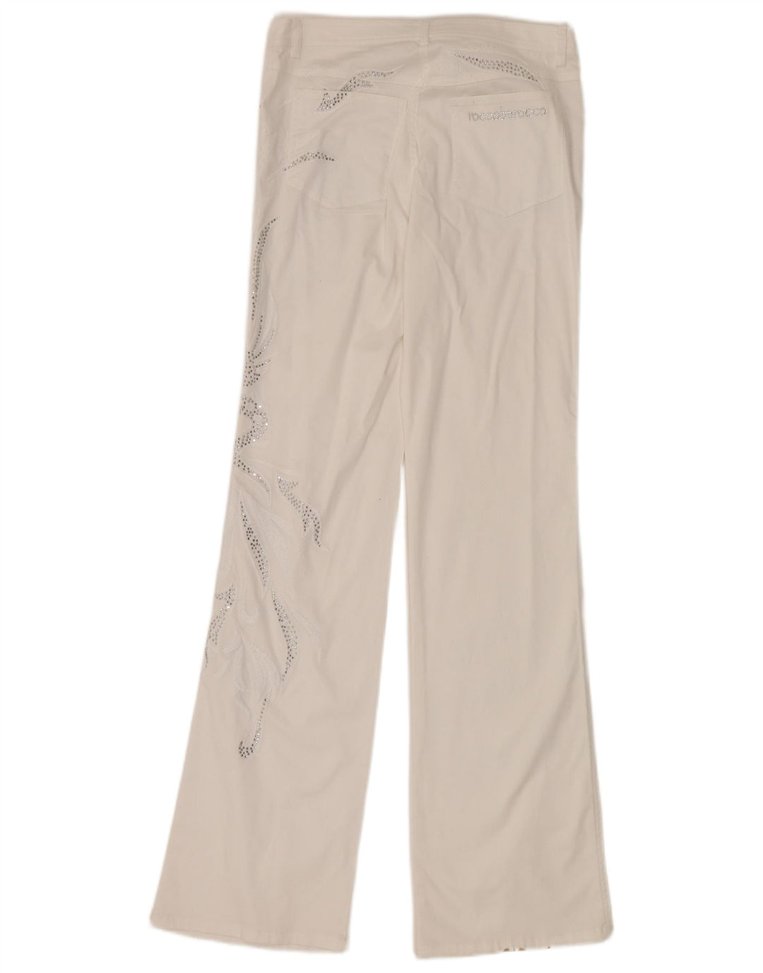 ROCCOBAROCCO Conjunto de 2 piezas con 2 botones para mujer UK 14 Medium W32 L34 Blanco