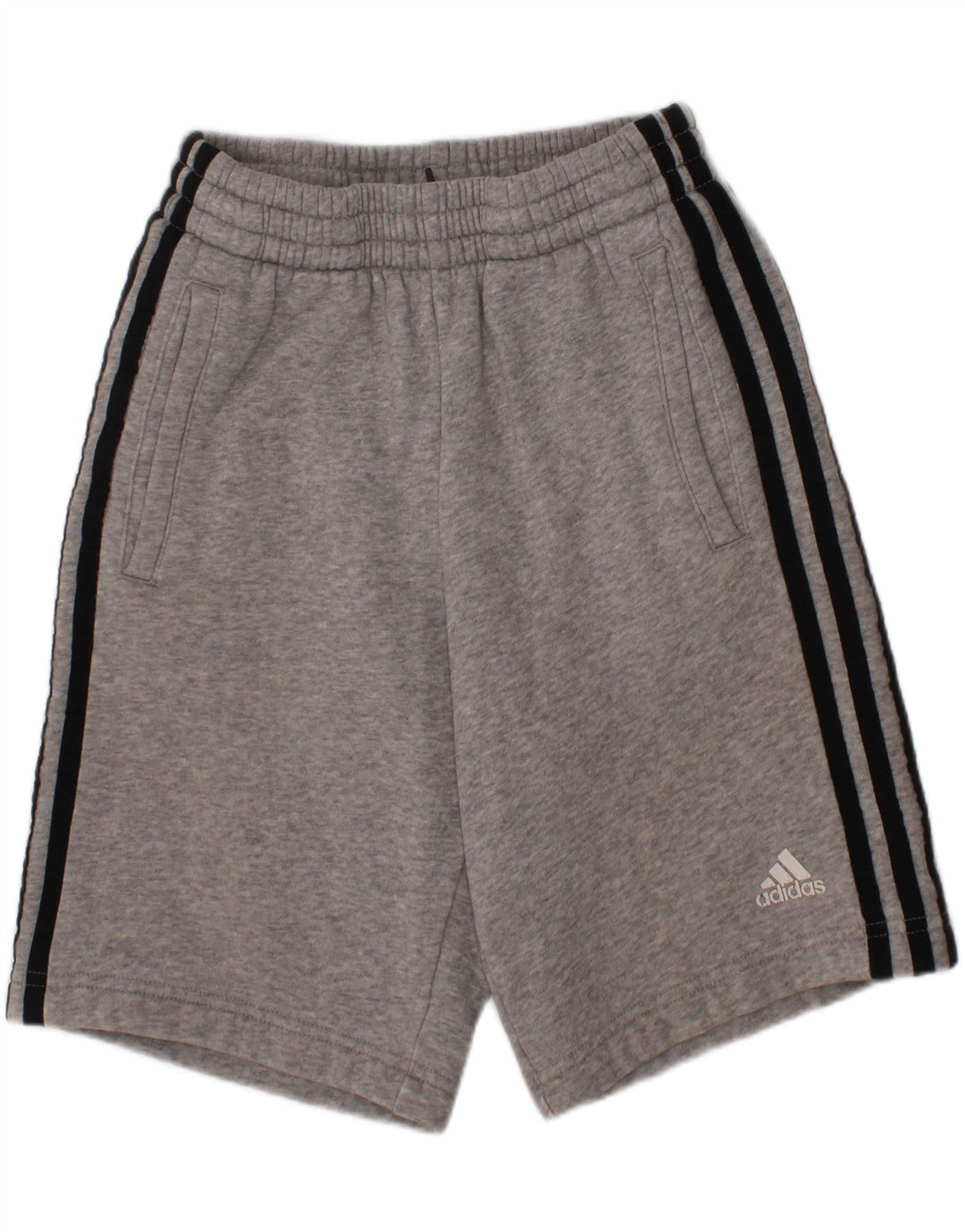 ADIDAS Boys Sport Shorts 7-8 Years  Grey Vintage Adidas and Second-Hand Adidas from Messina Hembry 