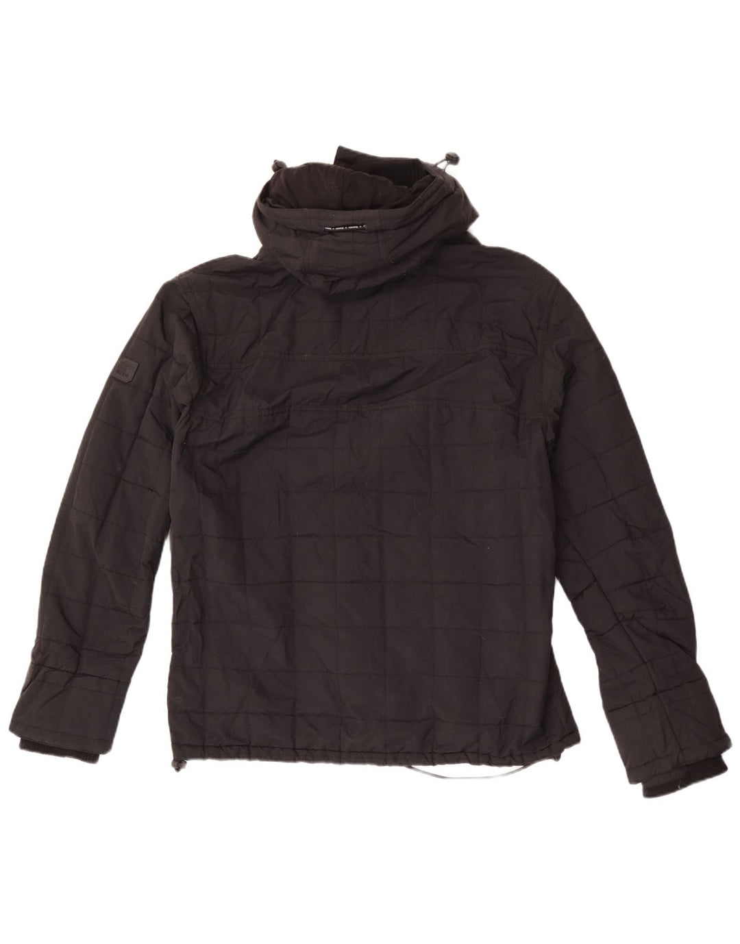 Superdry Chaqueta cortavientos con estampado Windcheater para hombre, talla 40, color negro