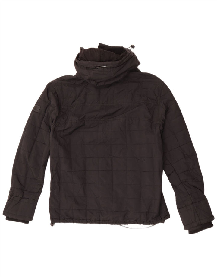 Superdry Chaqueta cortavientos con estampado Windcheater para hombre, talla 40, color negro