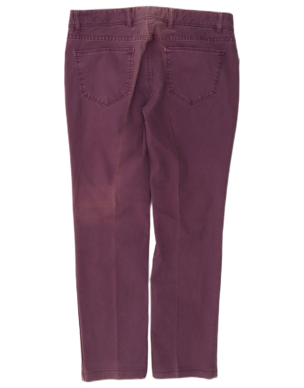 Pantalón Massimo Dutti Mujer Slim Cropped W30 L26 Morado