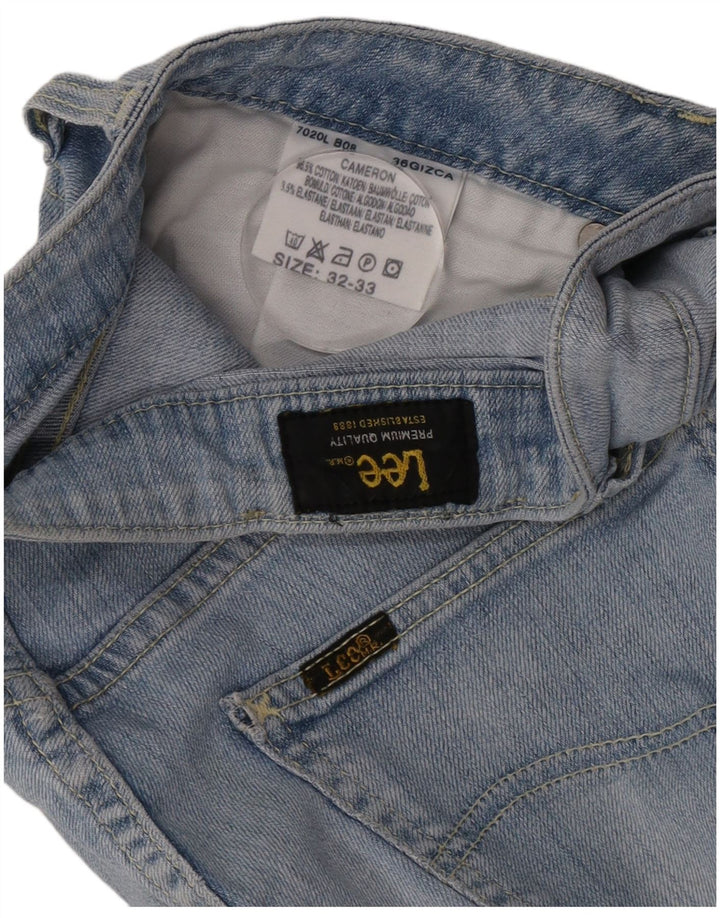 Vaqueros Lee Cameron Rectos Mujer W32 L33 Algodón Azul