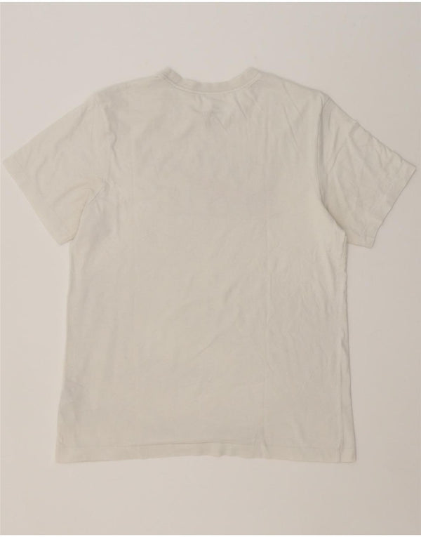 NIKE Mens Graphic T-Shirt Top Medium White Cotton