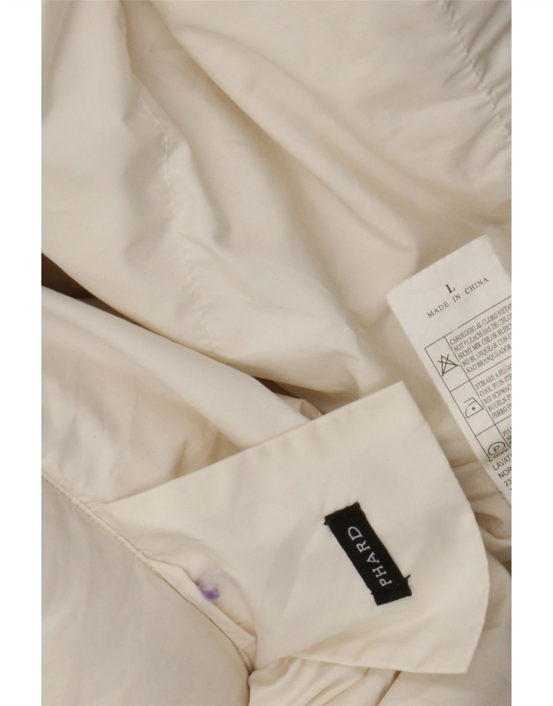 Abrigo acolchado para mujer Phard UK 46 Poliéster blanco grande