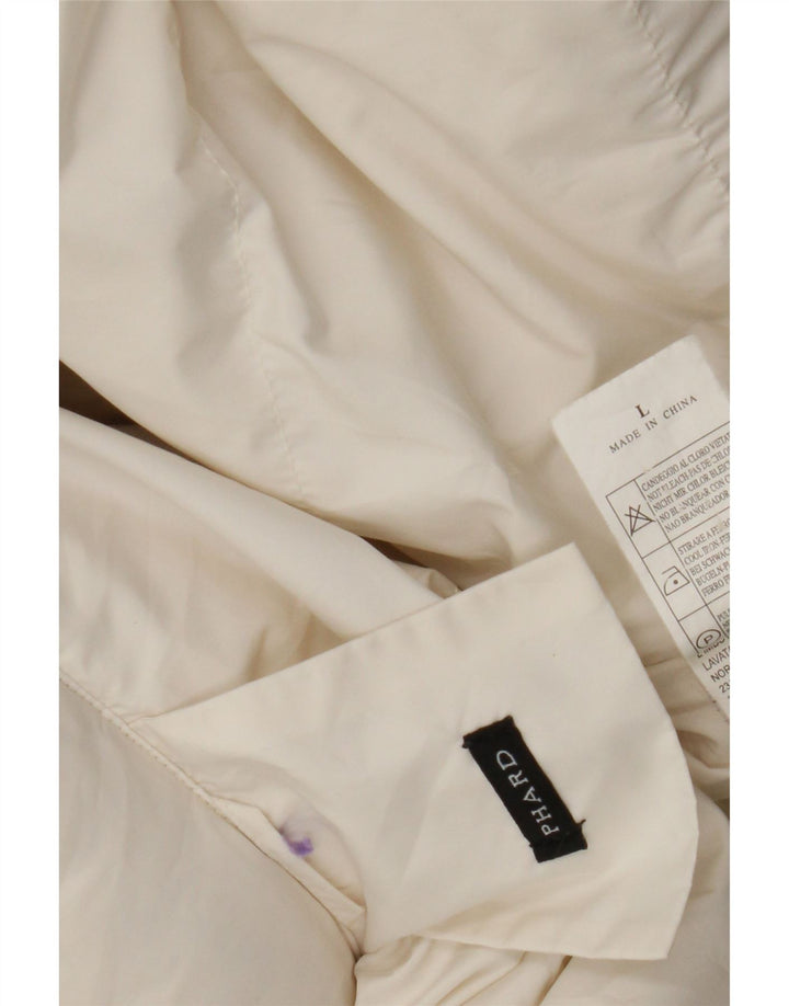 Abrigo acolchado para mujer Phard UK 46 Poliéster blanco grande