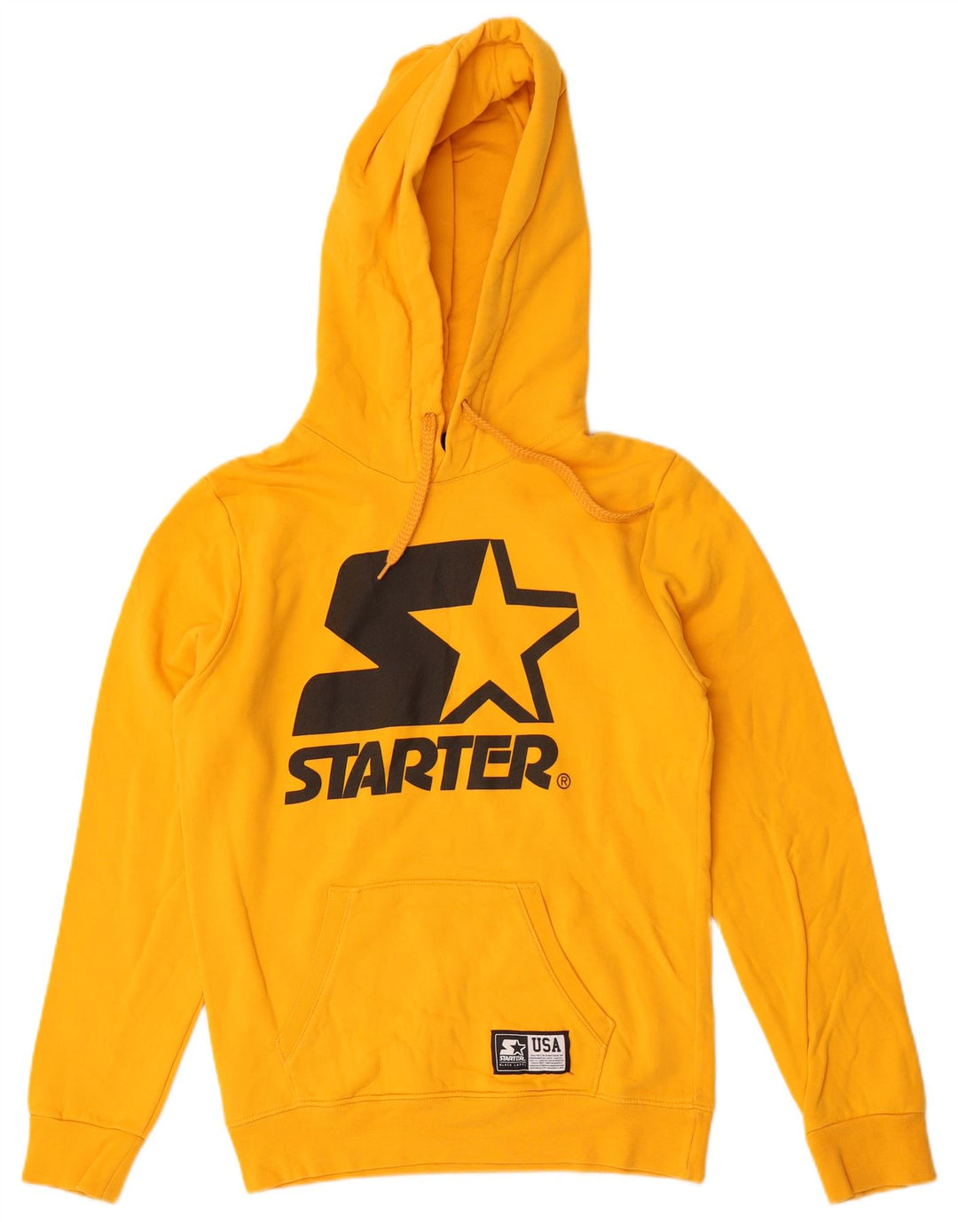 Starter Jersey Con Capucha Gráfica Para Hombre Pequeño Amarillo