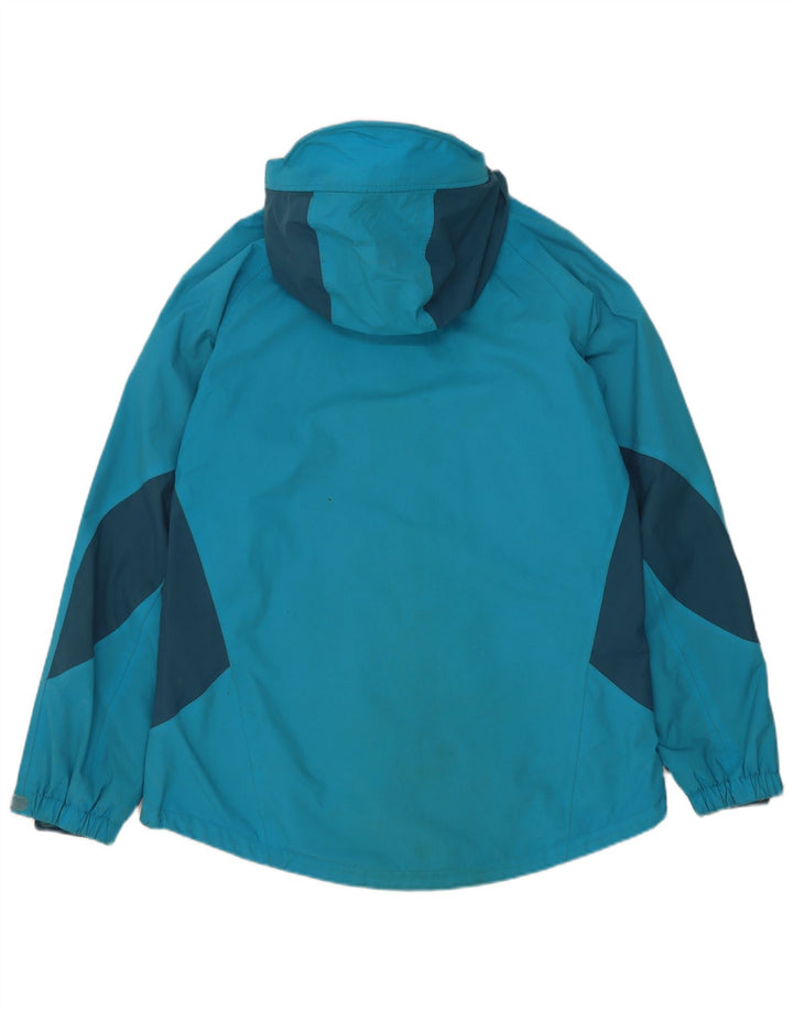 Sprayway Chaqueta impermeable con capucha para mujer UK 40 Azul medio Colorblock Poliamida