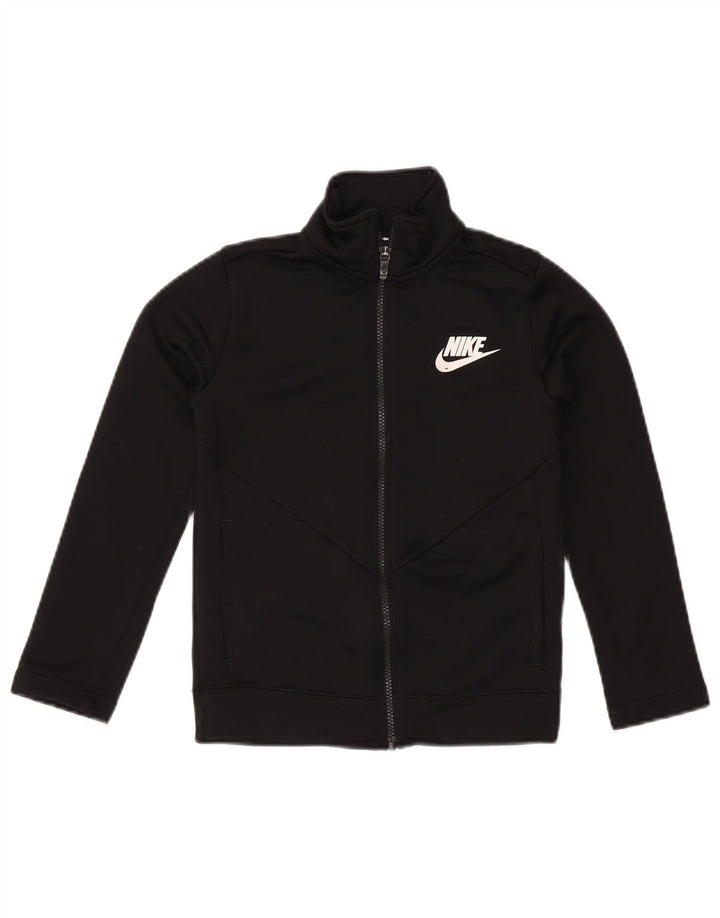 Nike - Chaqueta de chándal para niño, 8-9 años, pequeña, color negro, poliéster
