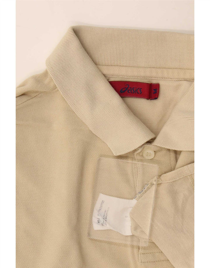 Polo Asics para hombre de algodón beige medio