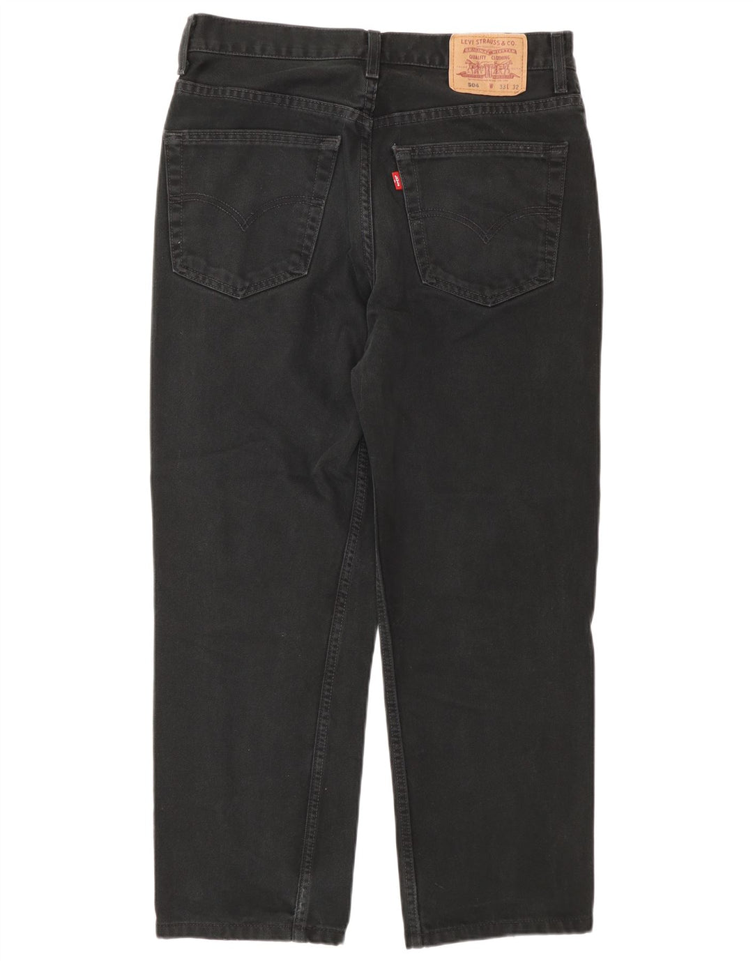 Levi's Vaqueros recortados 504 para hombre W33 L26 Algodón negro