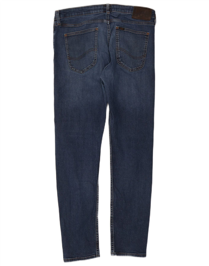 Lee Vaqueros Ajustados Malone para Mujer W34 L30 Algodón Azul