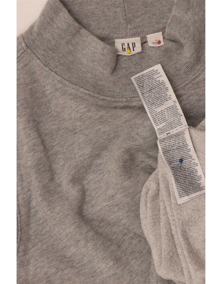 Gap - Sudadera extragrande para mujer, talla 10, algodón moteado gris pequeño