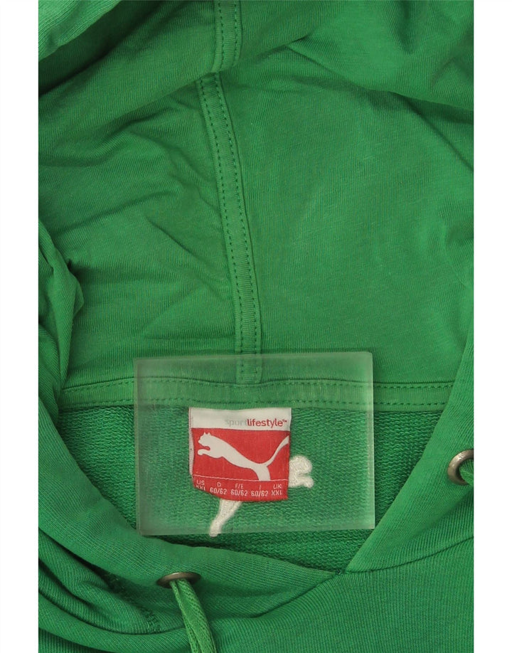 Puma - Sudadera con capucha gráfica para hombre, talla 2XL, color verde