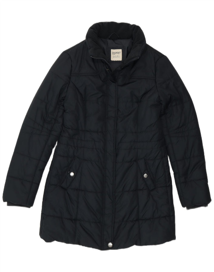 Esprit Abrigo acolchado para mujer UK 44 Grande Poliéster azul marino
